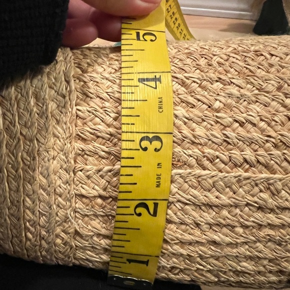 Coach Straw Tote with Teal Accents - Picture 7 of 13